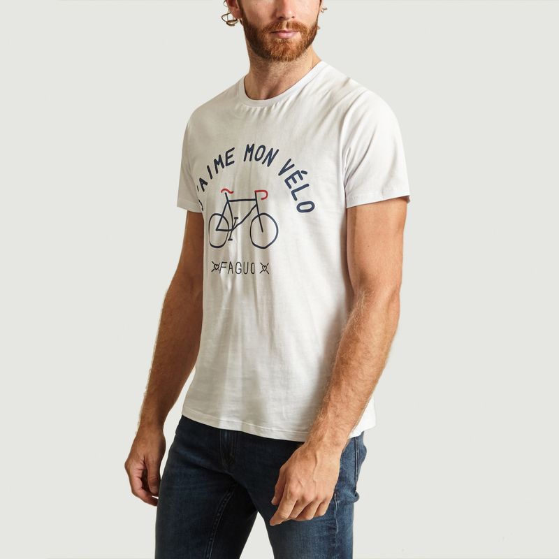 J'Aime Mon Vélo T-shirt White Faguo | L'Exception