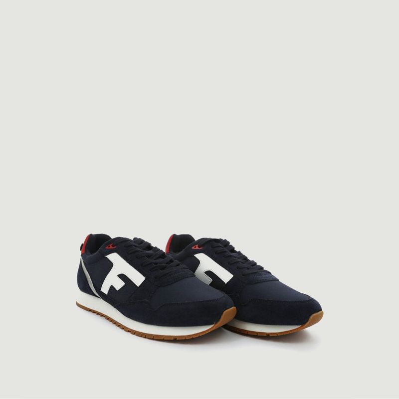 Niedrige Running-Sneakers aus zwei Materialien Elm - Faguo