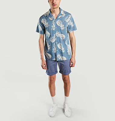 Chemise manches courtes imprimé ananas Vimy