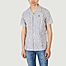Vimy organic cotton striped short sleeve shirt - Faguo