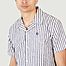 matière Vimy organic cotton striped short sleeve shirt - Faguo