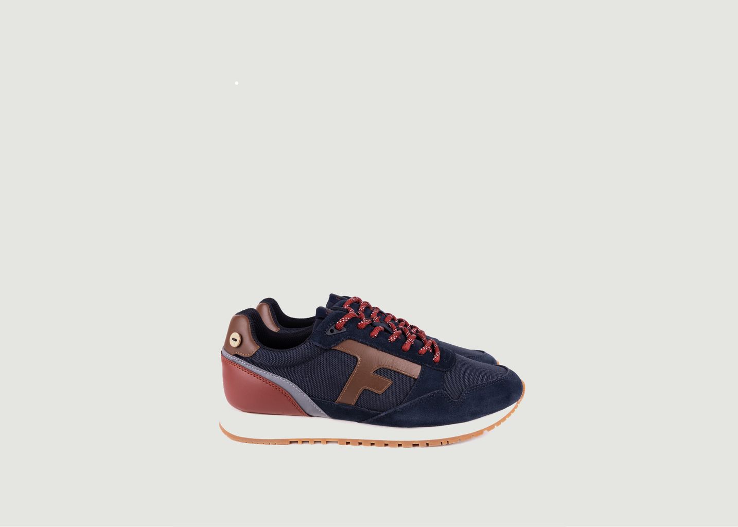 Niedrige Running-Sneakers aus Leder und Polyester - Faguo