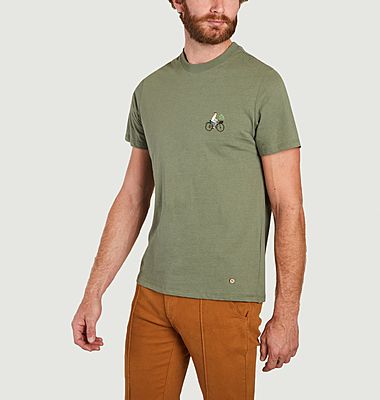 T-shirt en coton avec broderie vélo Arcy