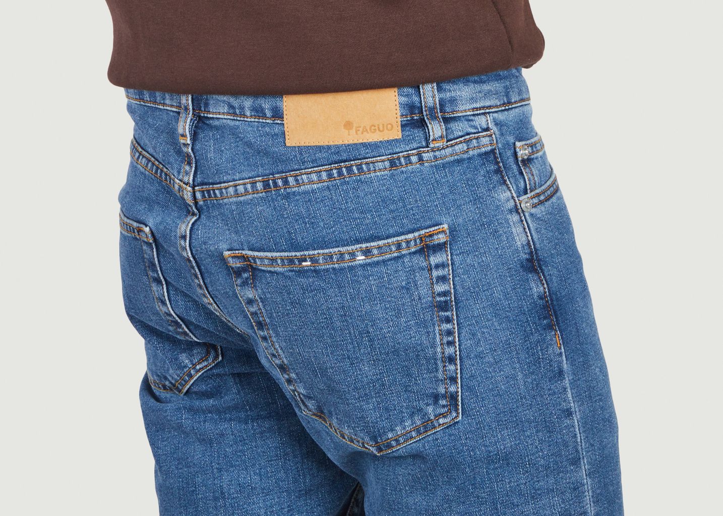 Gross denim slim fit jeans - Faguo