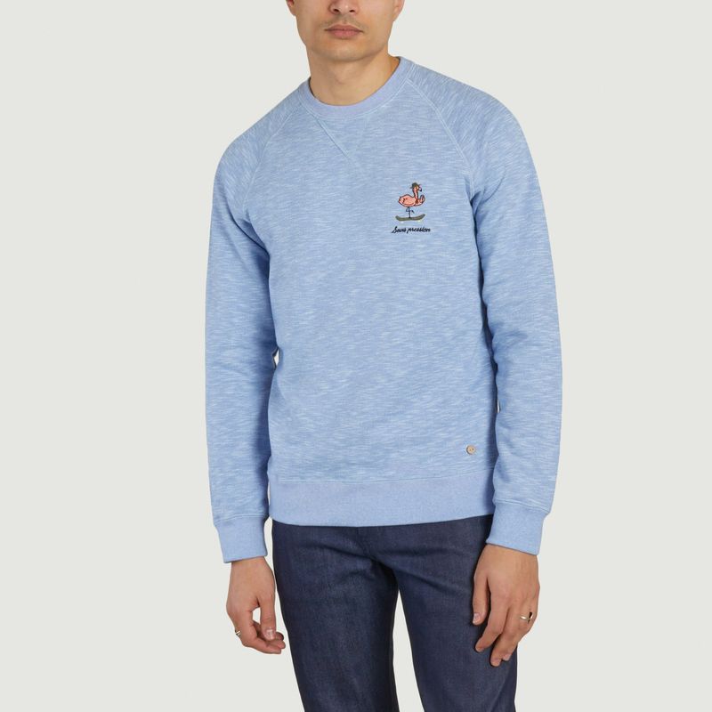 No-pressure embroidery sweatshirt - Faguo
