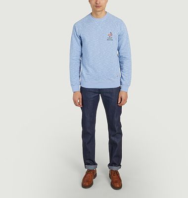 No-pressure embroidery sweatshirt