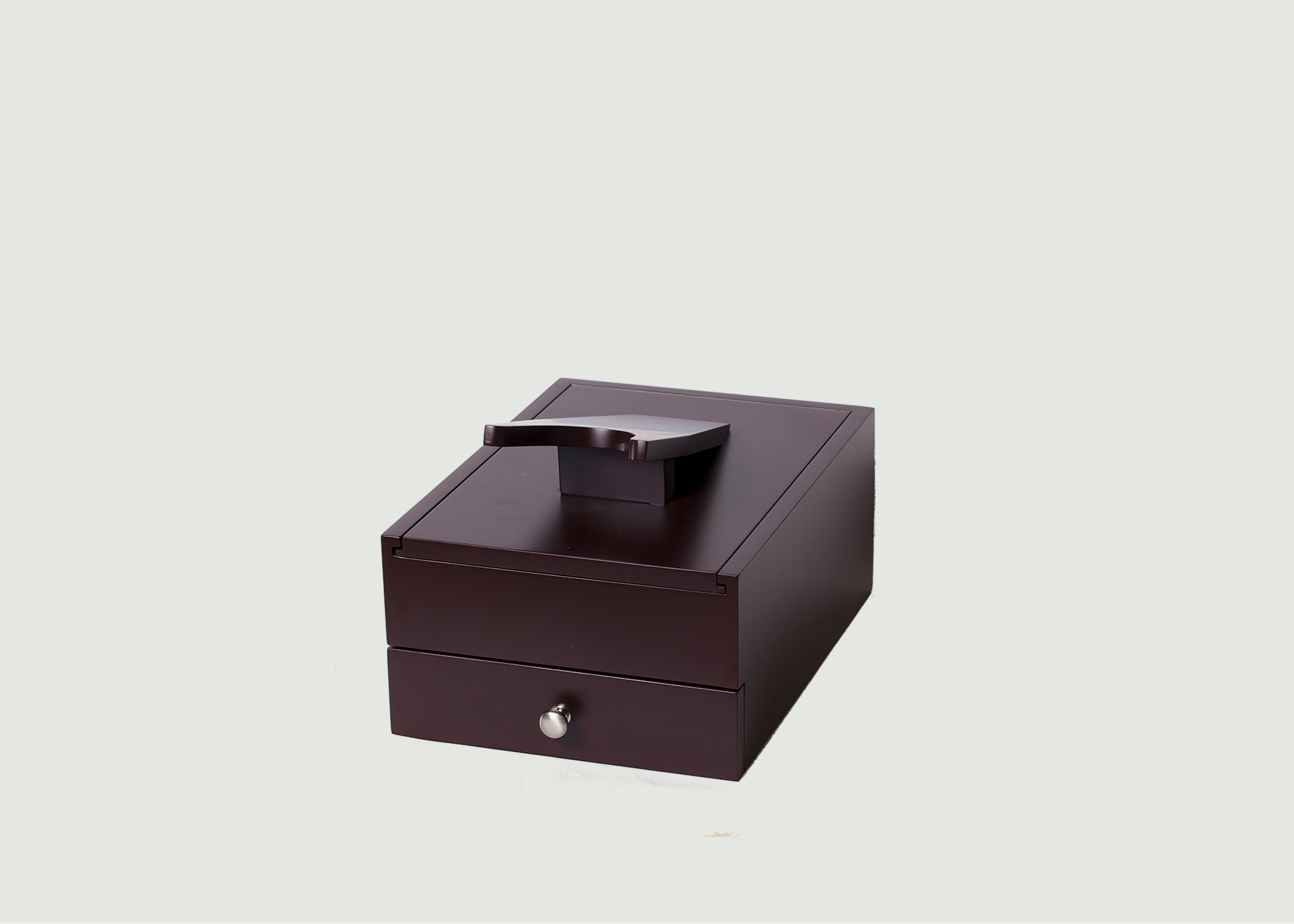 Box mit Produkten und Pinseln Shoe Shine Foot - Famaco Paris