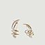 Boucles d'oreilles pendantes plaqué or Pirouette - FARIS