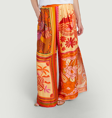 Mixed Scarves pants