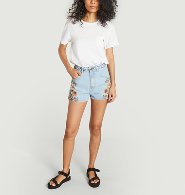 Bestickte Summer Garden Shorts