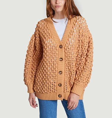 Cardigan à pois