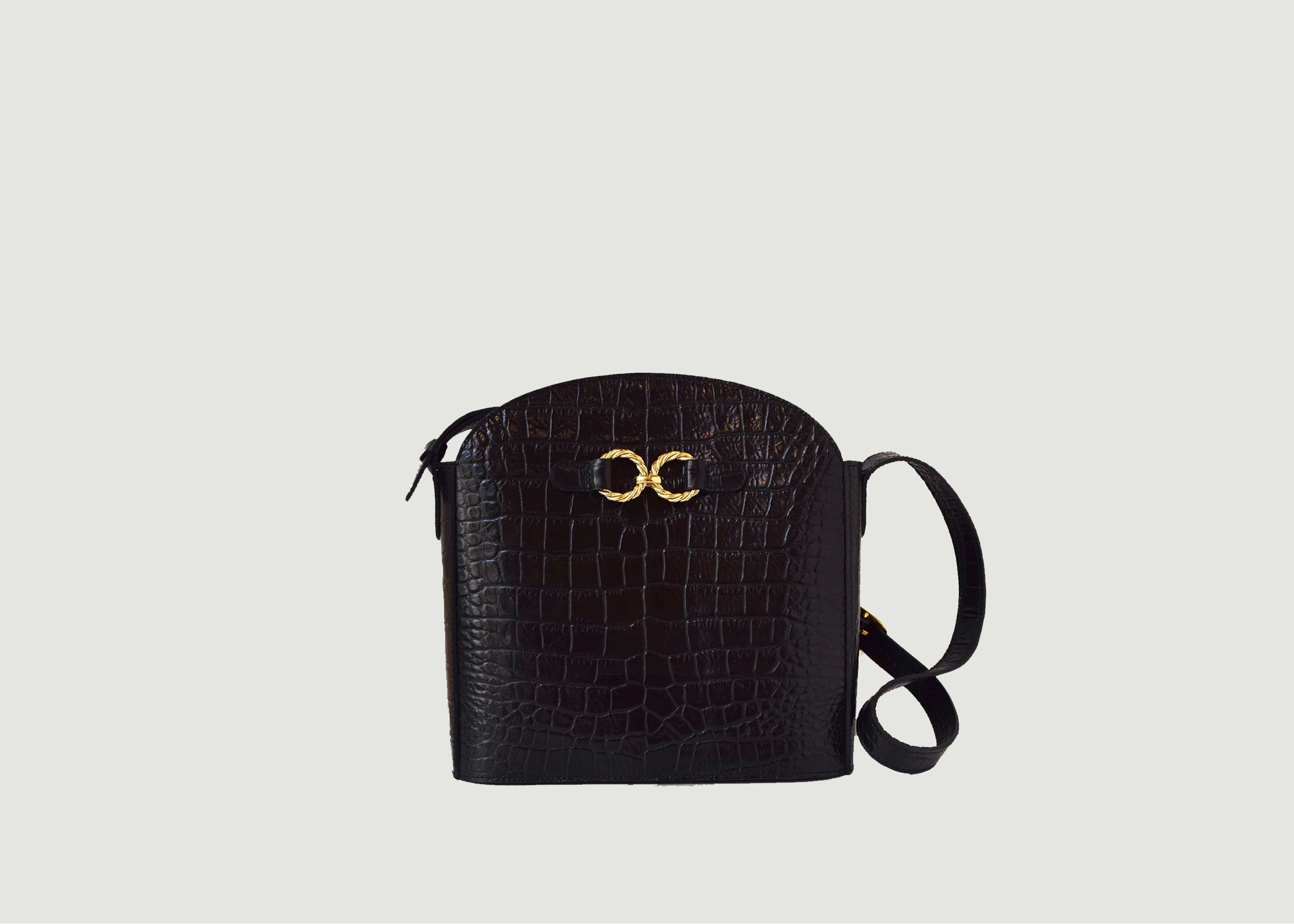 Croco leather bag Aimée - Fauvette