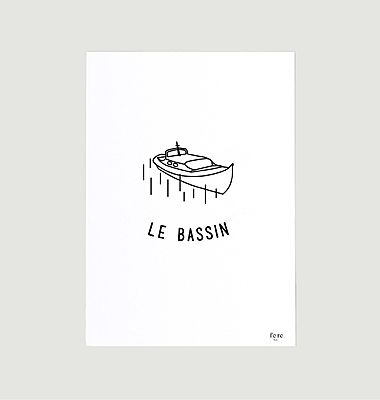 Poster Frankreich, Das Becken