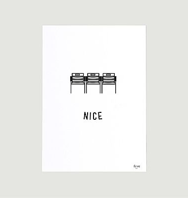Poster Frankreich, Nizza