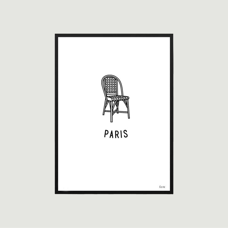 Affiche Paris, terrasse - Fere Paris