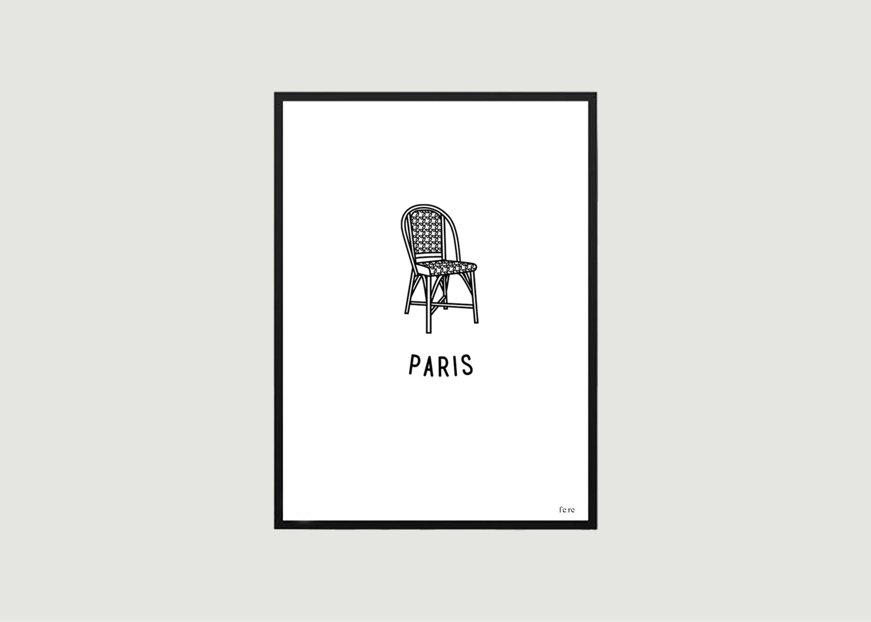 Affiche Paris, terrasse - Fere Paris