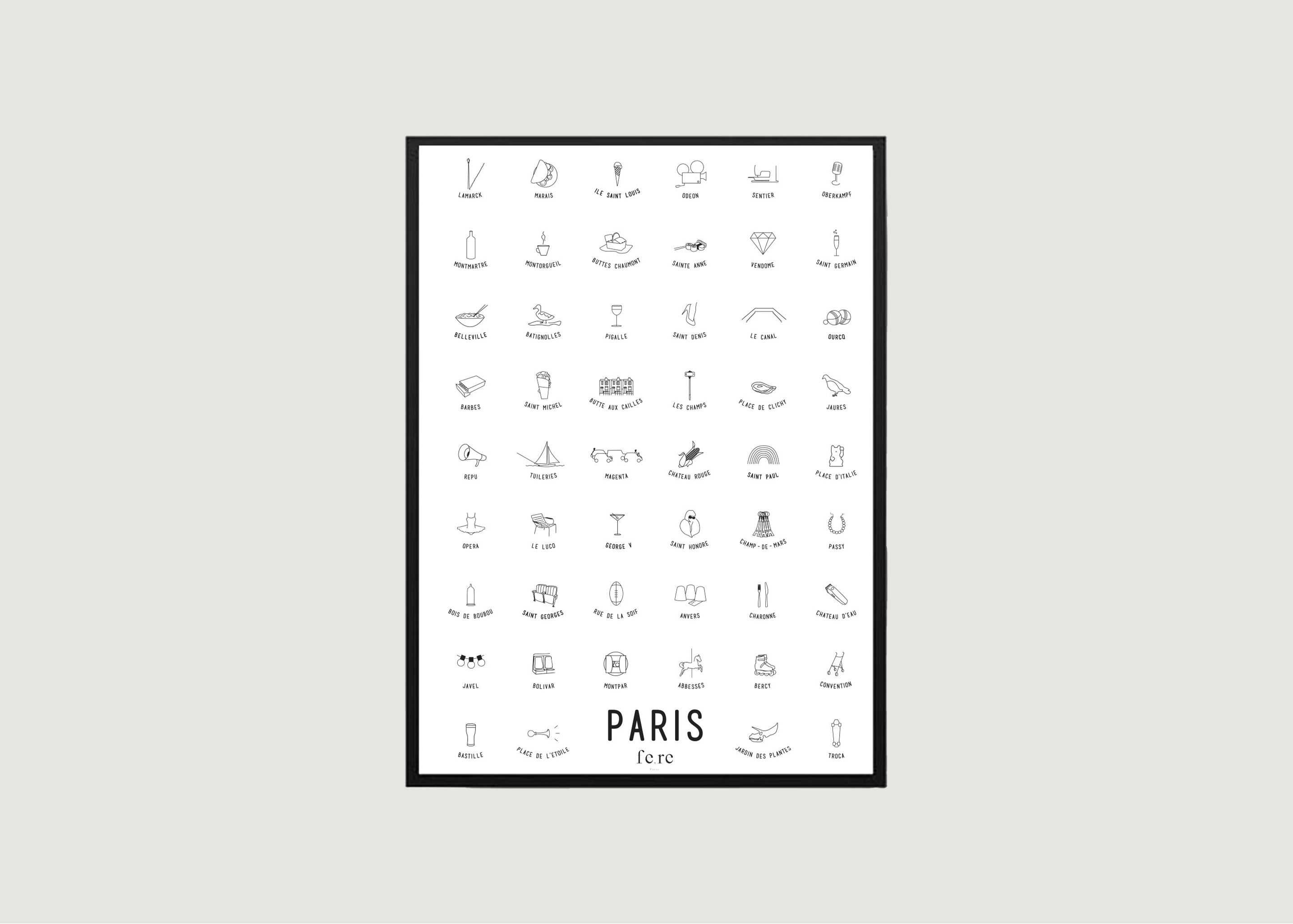 Multi-district poster Paris - Fere Paris