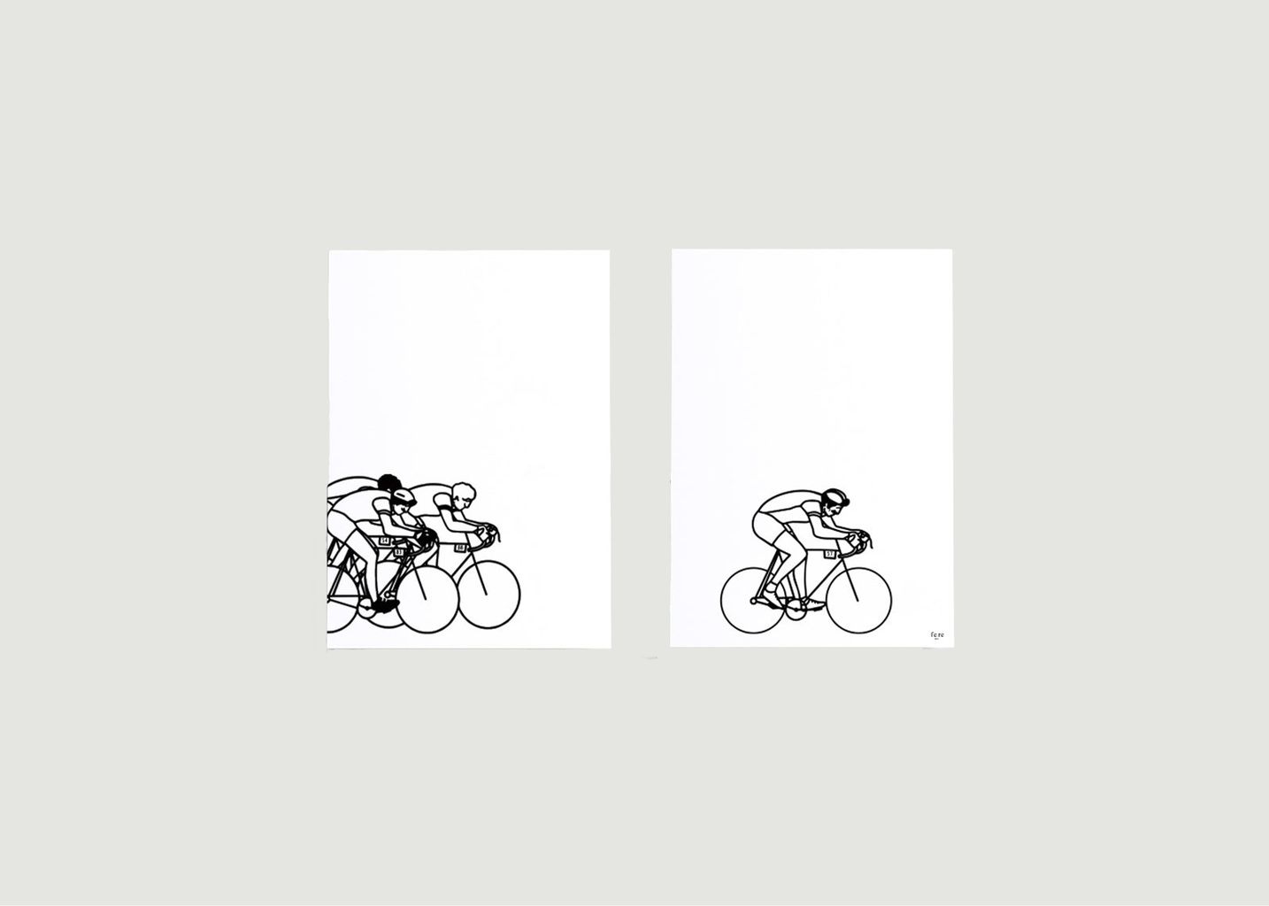 Poster sportsmen - Cycling - Fere Paris