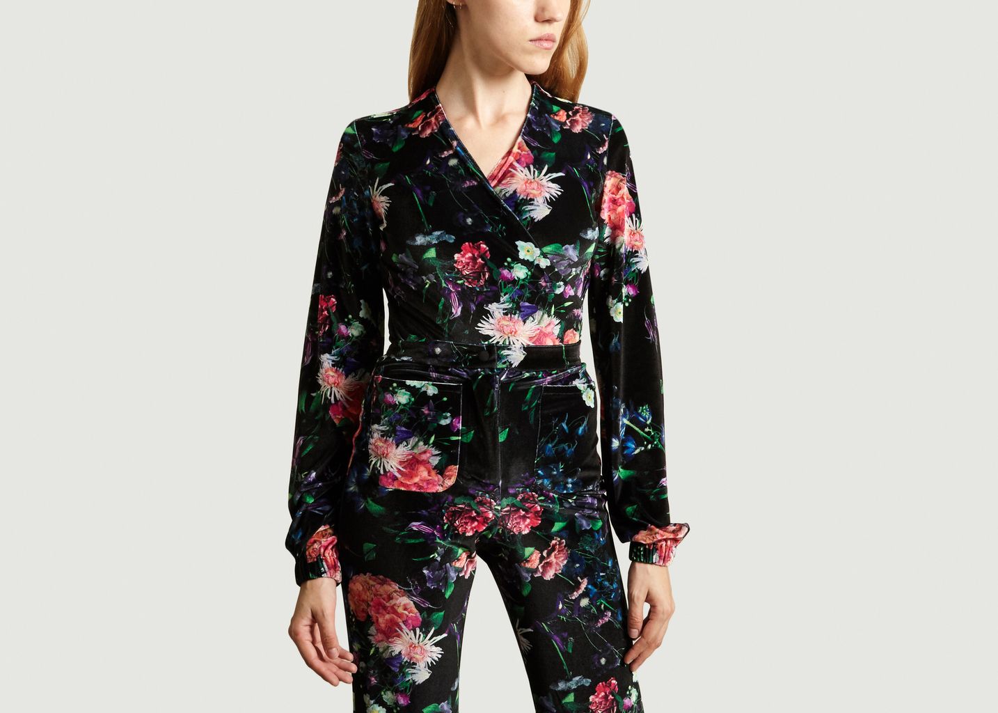 Body Fleuri En Velours Fleetwood - Fête Impériale