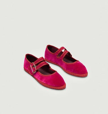 Ballerine Matilda Plum en velours