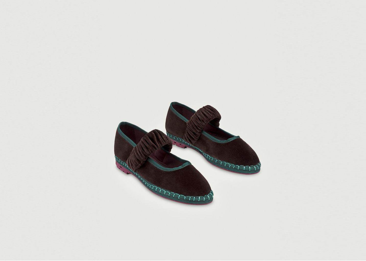 Mafalda Kelly ballerinas in velvet - Flabelus