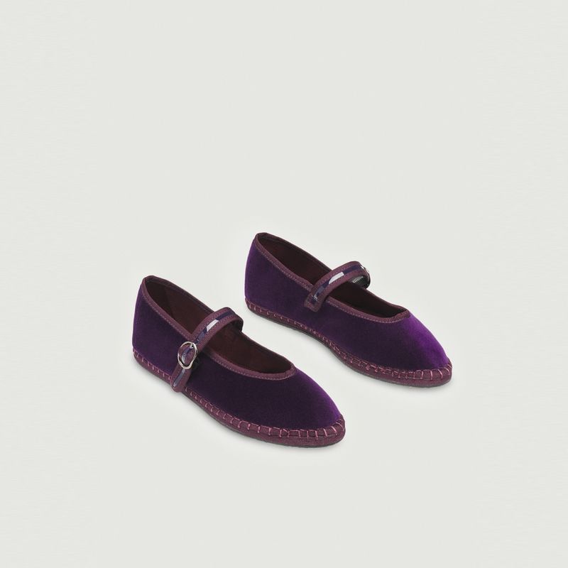 Pierre ballerinas in velvet - Flabelus