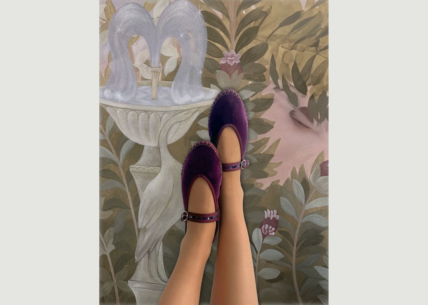 Pierre ballerinas in velvet - Flabelus