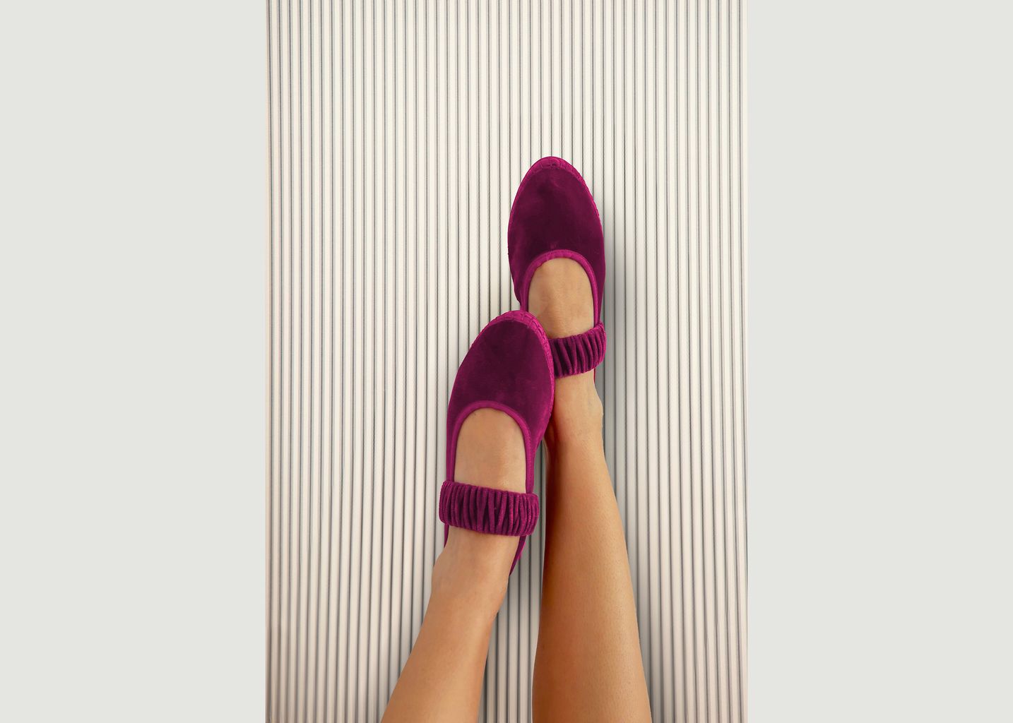 Mafalda ballerinas in velvet - Flabelus