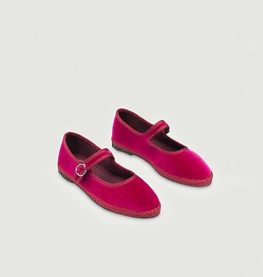 Pip ballerinas in velvet