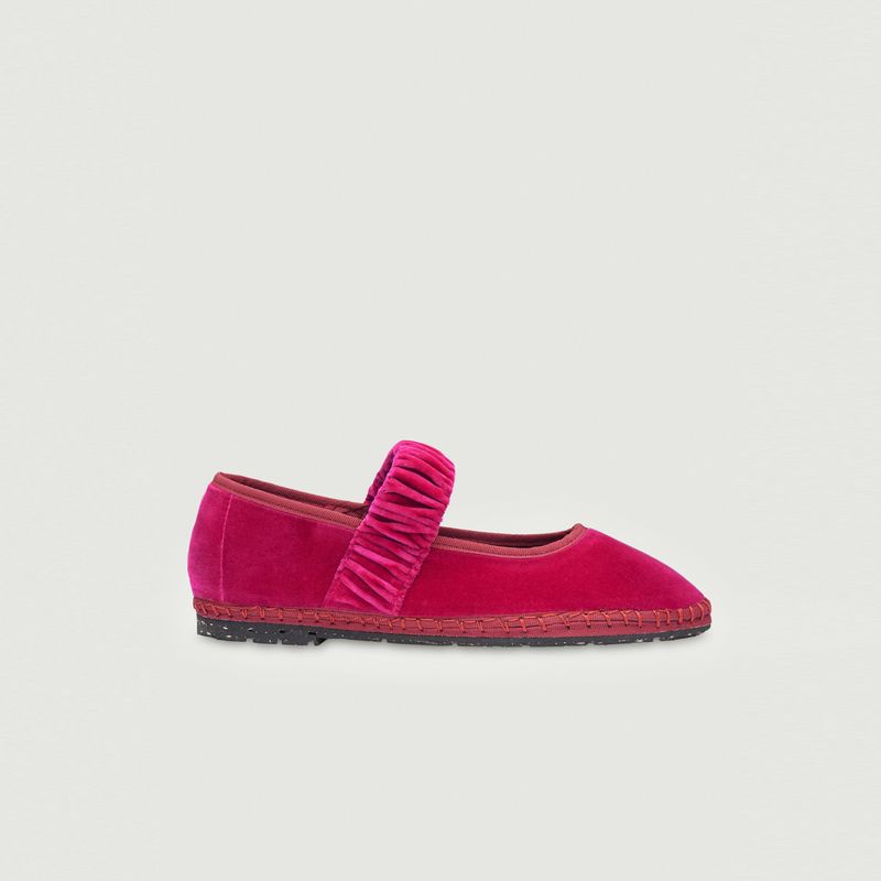 Mafalda ballerinas in velvet - Flabelus