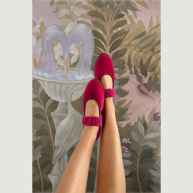 Mafalda ballerinas in velvet - Flabelus