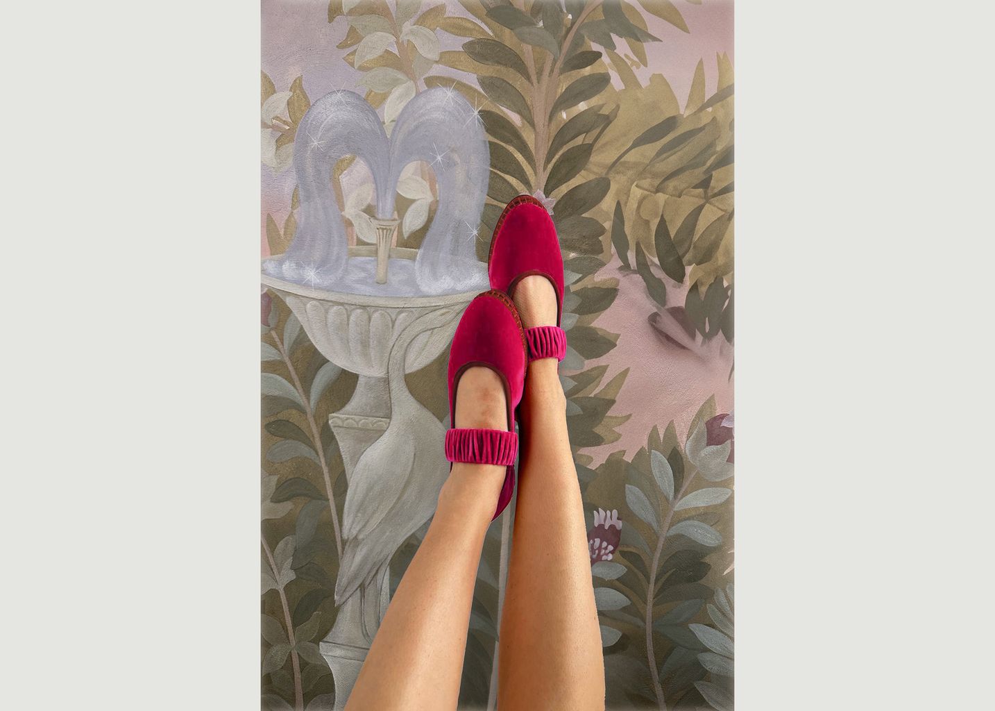 Mafalda ballerinas in velvet - Flabelus