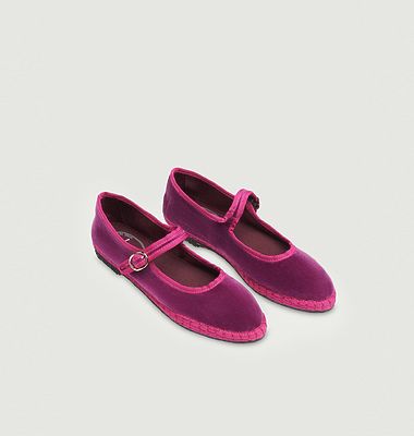 Nomi velvet ballerinas