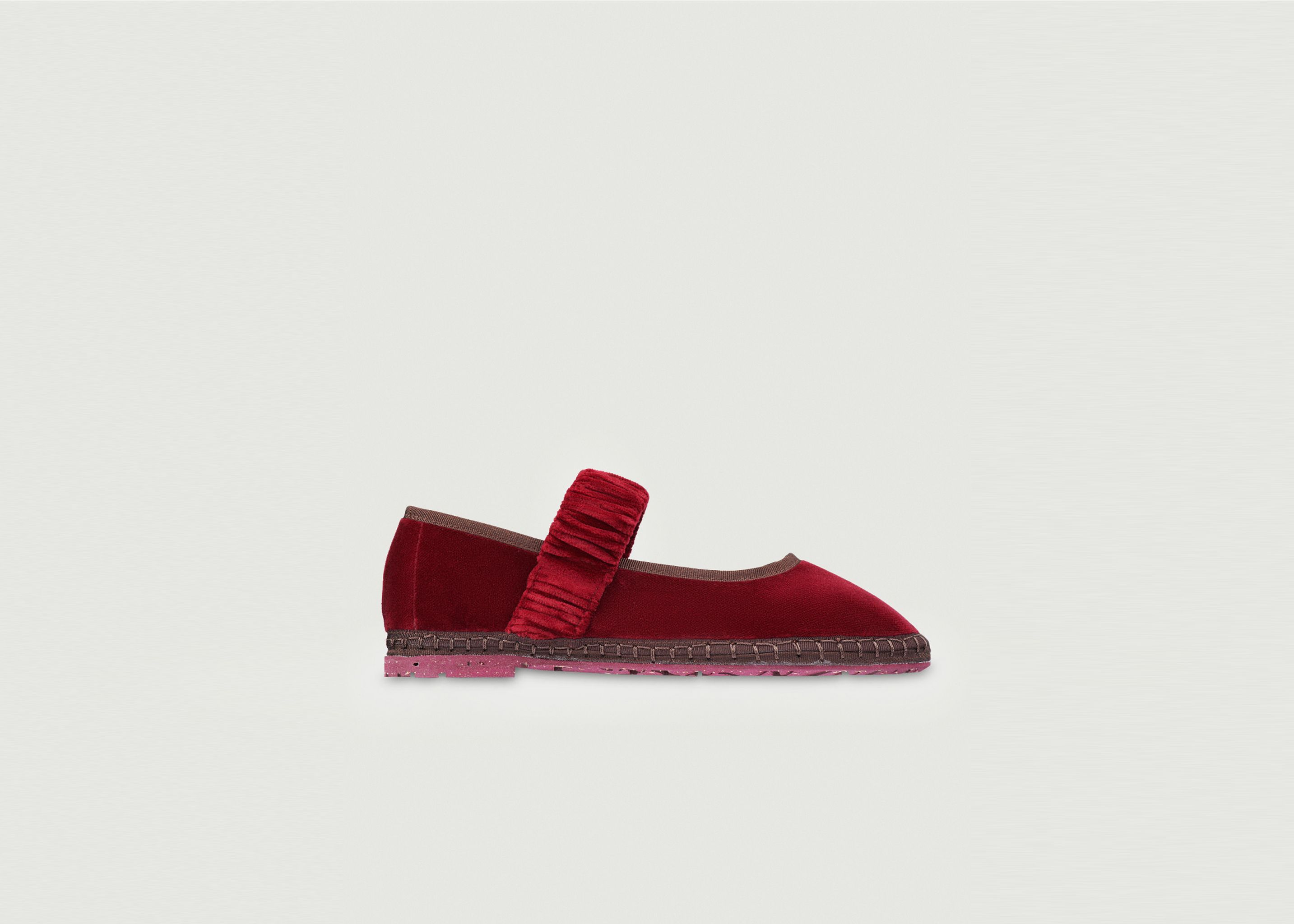 Mafalda ballerinas in velvet - Flabelus