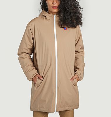 Pompidou trench parka with fleece lining