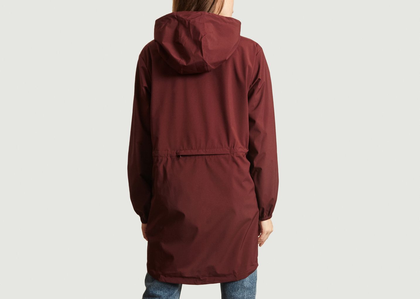 Imperméable long en toile recyclée Amelot - Flotte