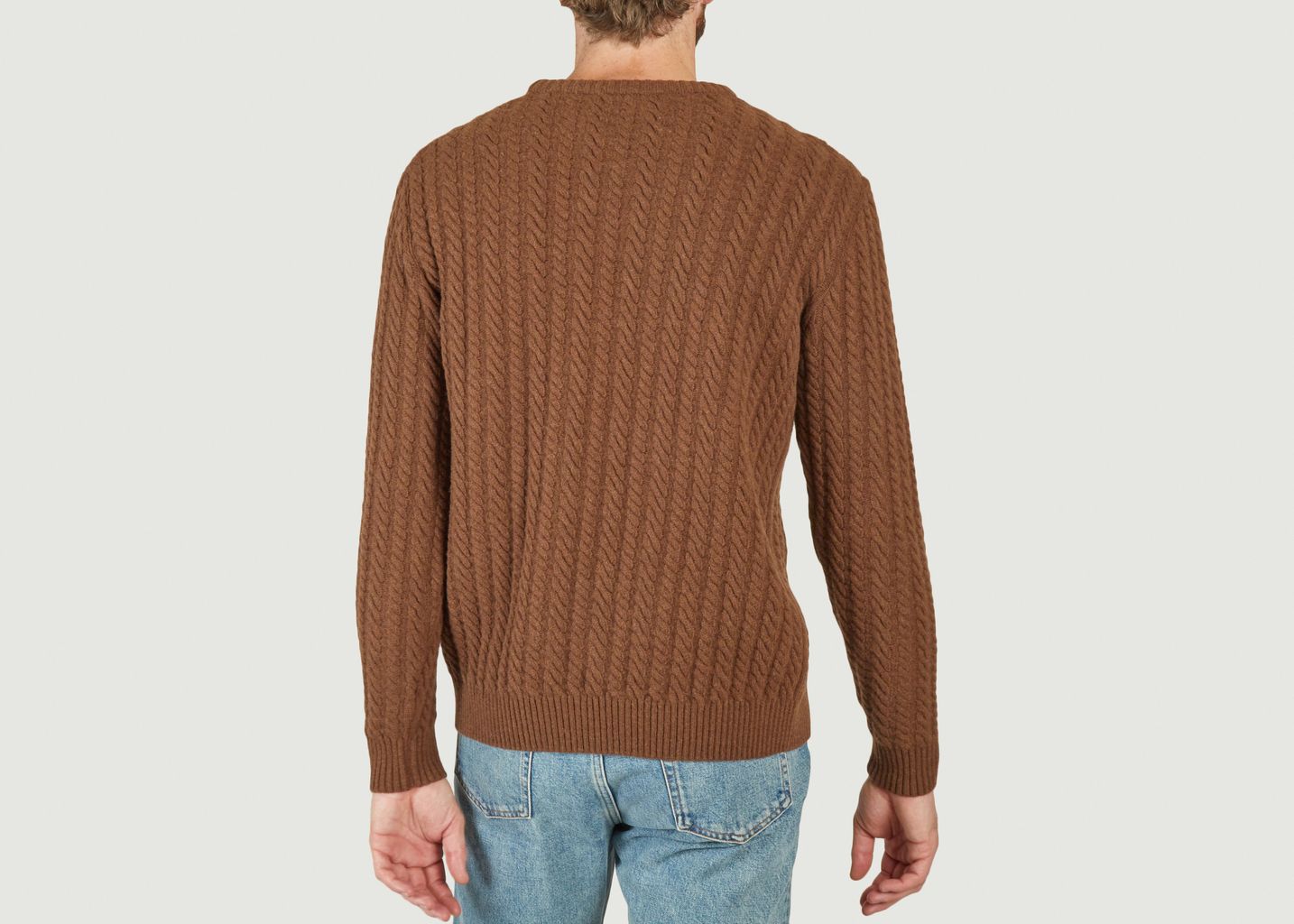 Sweatshirt mit Zopfmuster - Forét
