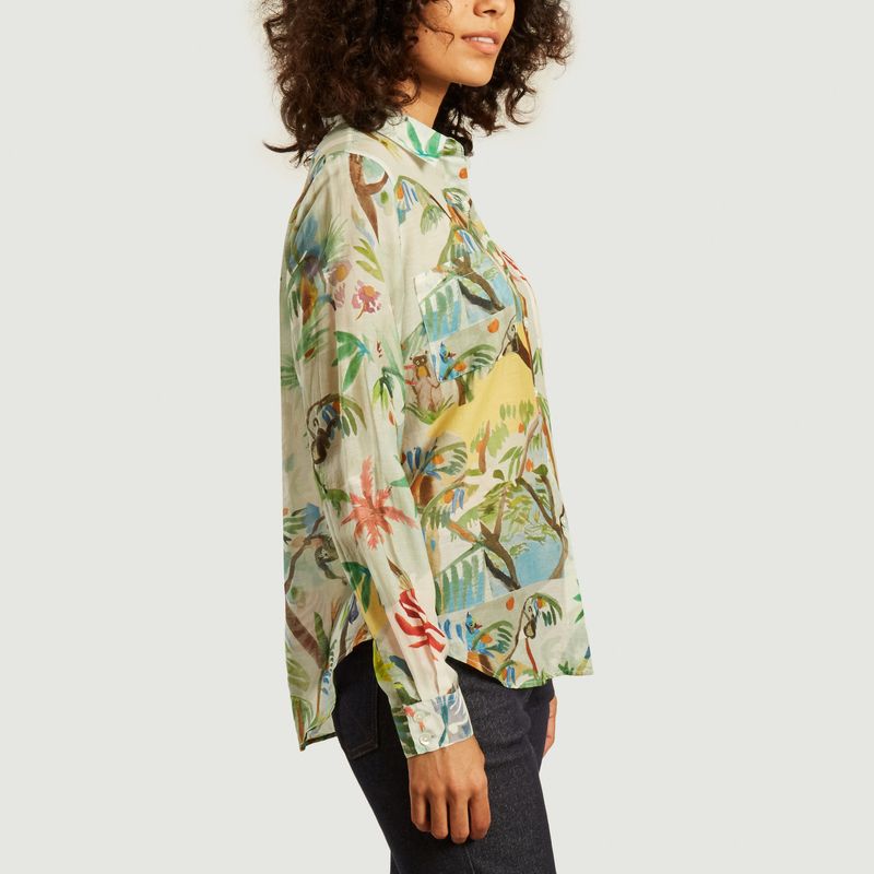 Chemise Dans les arbres coton soie - G.Kero