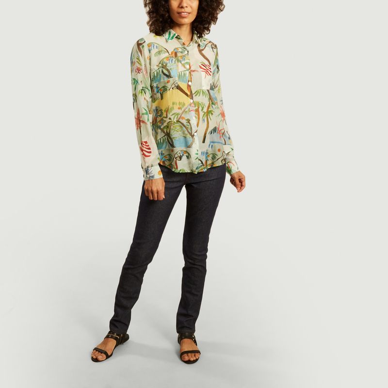 Chemise Dans les arbres coton soie - G.Kero