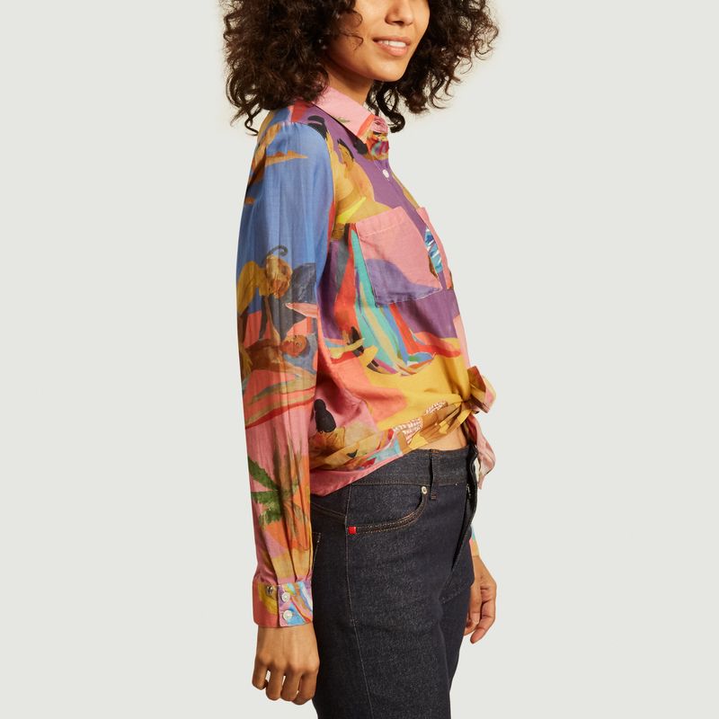 Chemise Funky Love en coton et soie - G.Kero