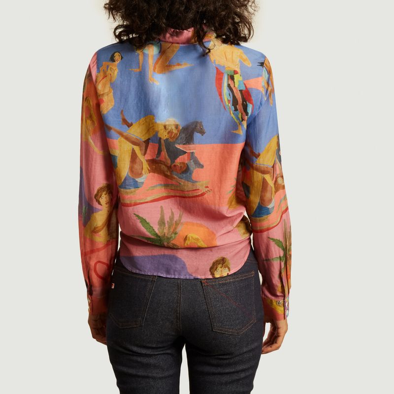 Chemise Funky Love en coton et soie - G.Kero