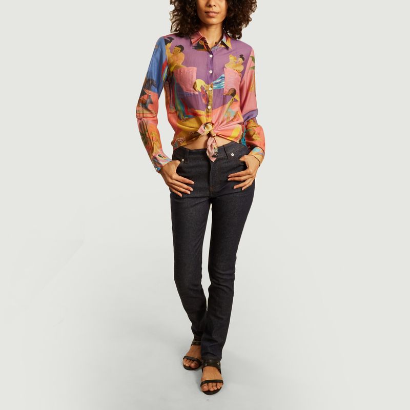 Chemise Funky Love en coton et soie - G.Kero