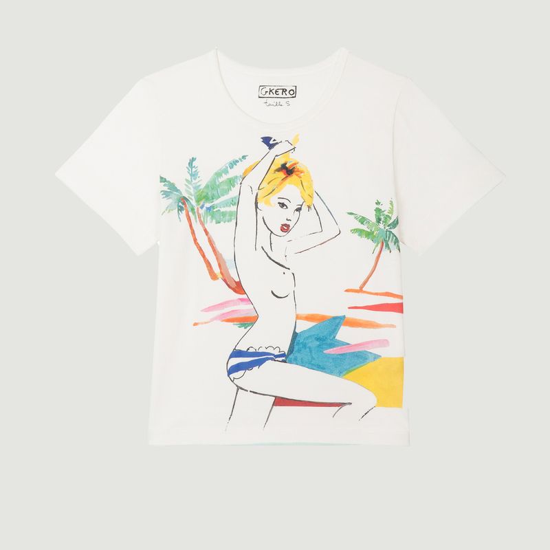T-shirt Cindy Palm en coton - G.Kero