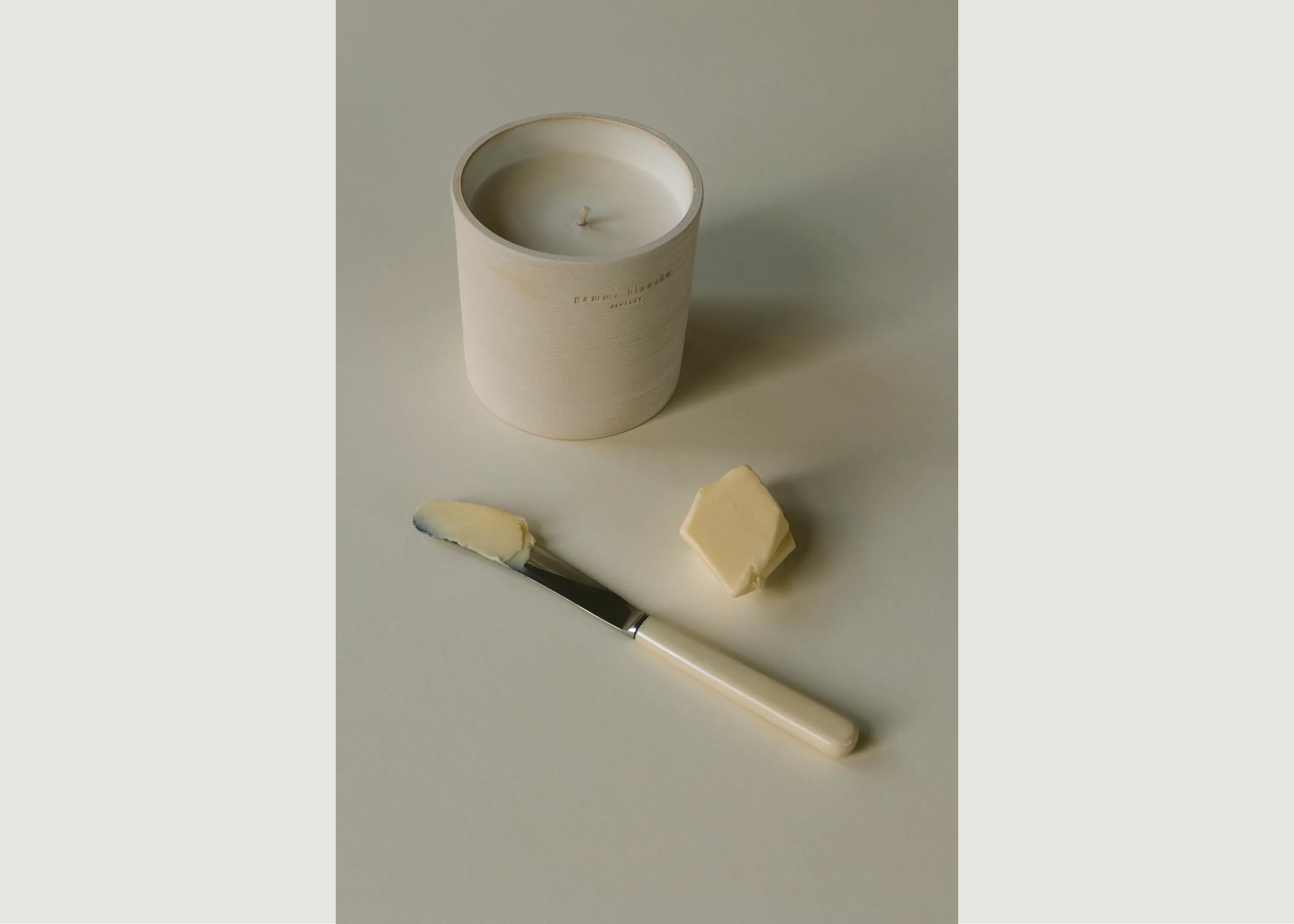 Vegetable wax candle  - Gamme Blanche