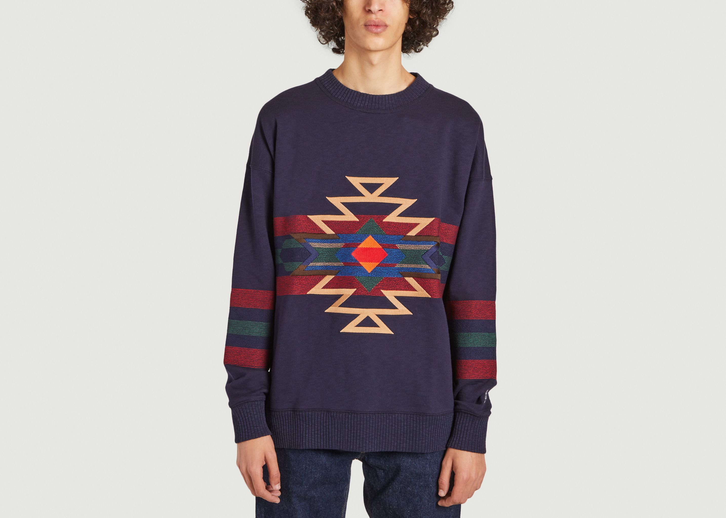 Geometric C-neck casual sweatshirt - Gant