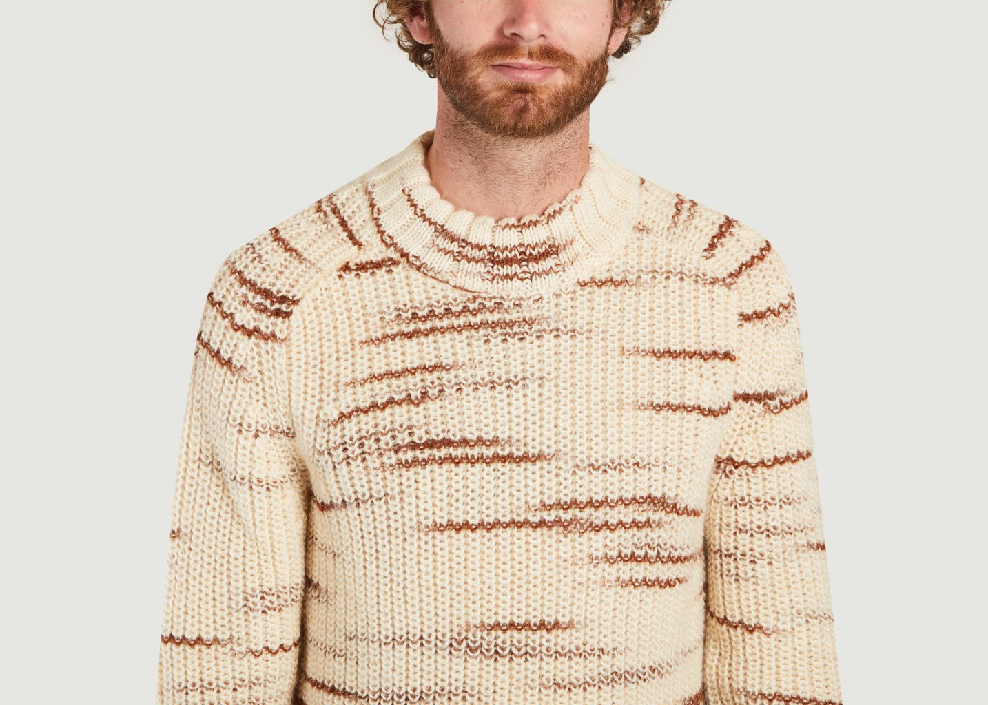 Funnel neck ribbed lambswool sweater - Gant