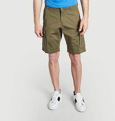Relaxed fit cotton cargo shorts