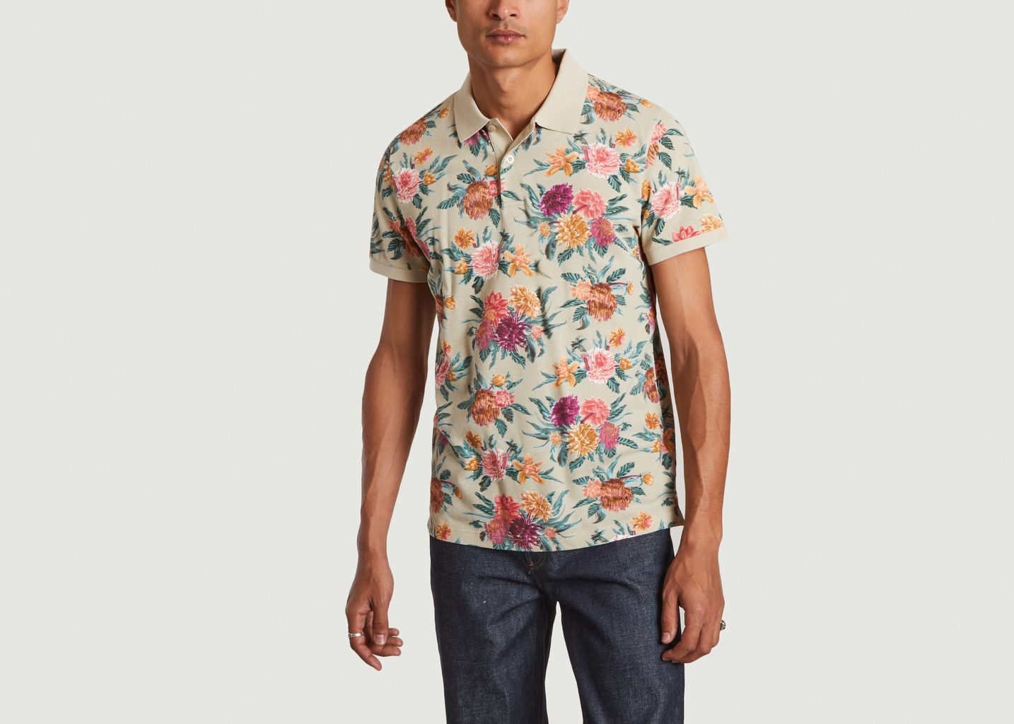 Dahlia print polo shirt in cotton - Gant