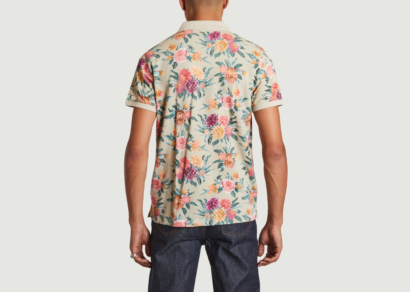 Poloshirt mit Dahliendruck aus Baumwolle - Gant