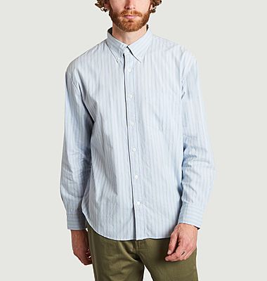 Relaxed fit striped shirt in Oxford cotton